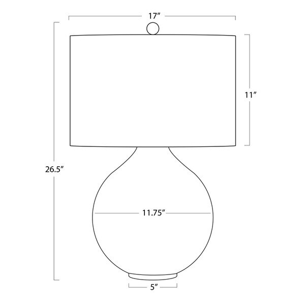 Fleur Table Lamp Line Drawing